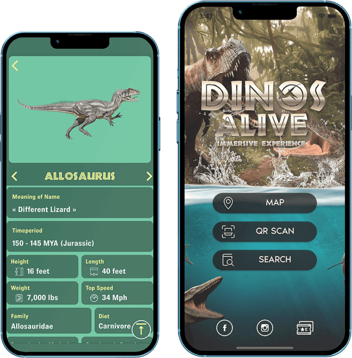 Dinos Alive app